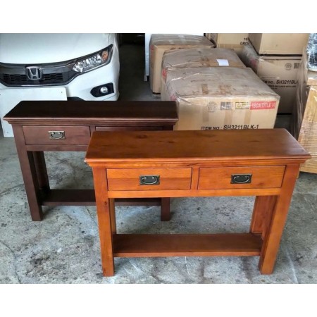Victoria Walnut : Bàn Trang Trí Gỗ Sồi Console - 100cm 